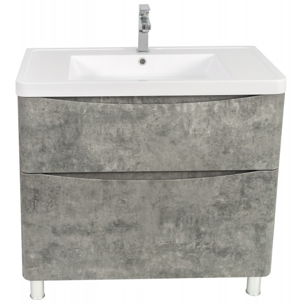 Тумба напольная Aqua Rodos Vista серый мрамор с умывальником Ваr 90 см