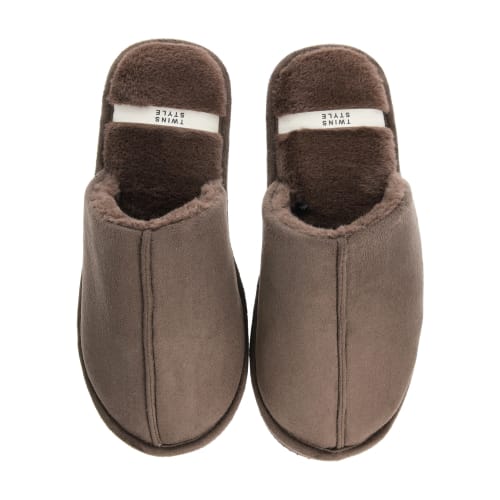 Тапки домашние Twins HS-LUX замшевi з хутром р.40/41 коричневый