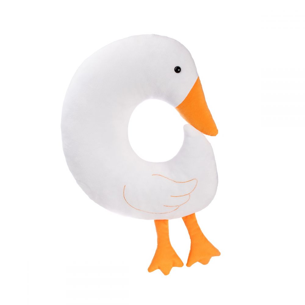 Мягкая игрушка-подушка INKATOYS подарочная Гусь, 30 см 101 Белая DGUS1_SU