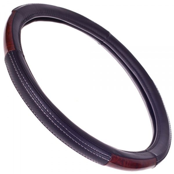 Чехол на руль Vitol PU 100606 BK M черный