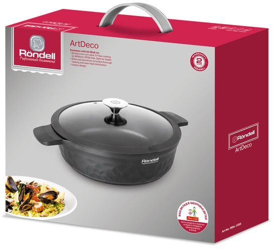 Сотейник с крышкой RDA-1255 28 см Rondell