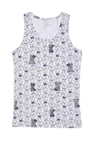 Майка детская для девочки KOSTA 0530-5 р.110 белый 