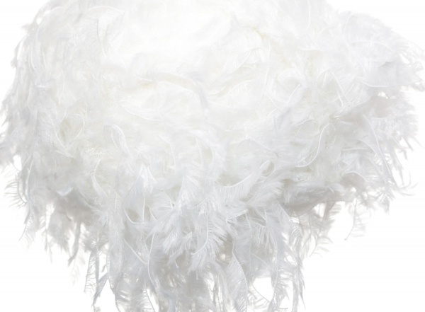 Куля новорічна Shunda пінопластиковий 100 мм білий SDA212910W