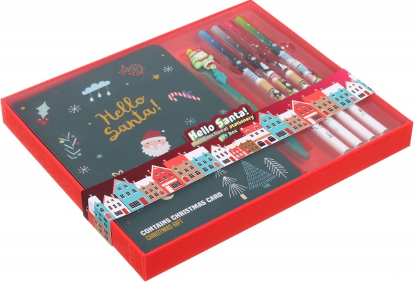 Набор канцелярский Hello santa зеленый 