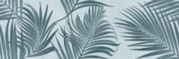 Плитка Ceramika Color Spettacolo Decoro Foliage Azzurro Rett SCP010 30x90 