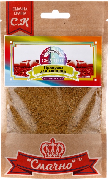 Приправа універсальна Для свинини 50 г Смачно 