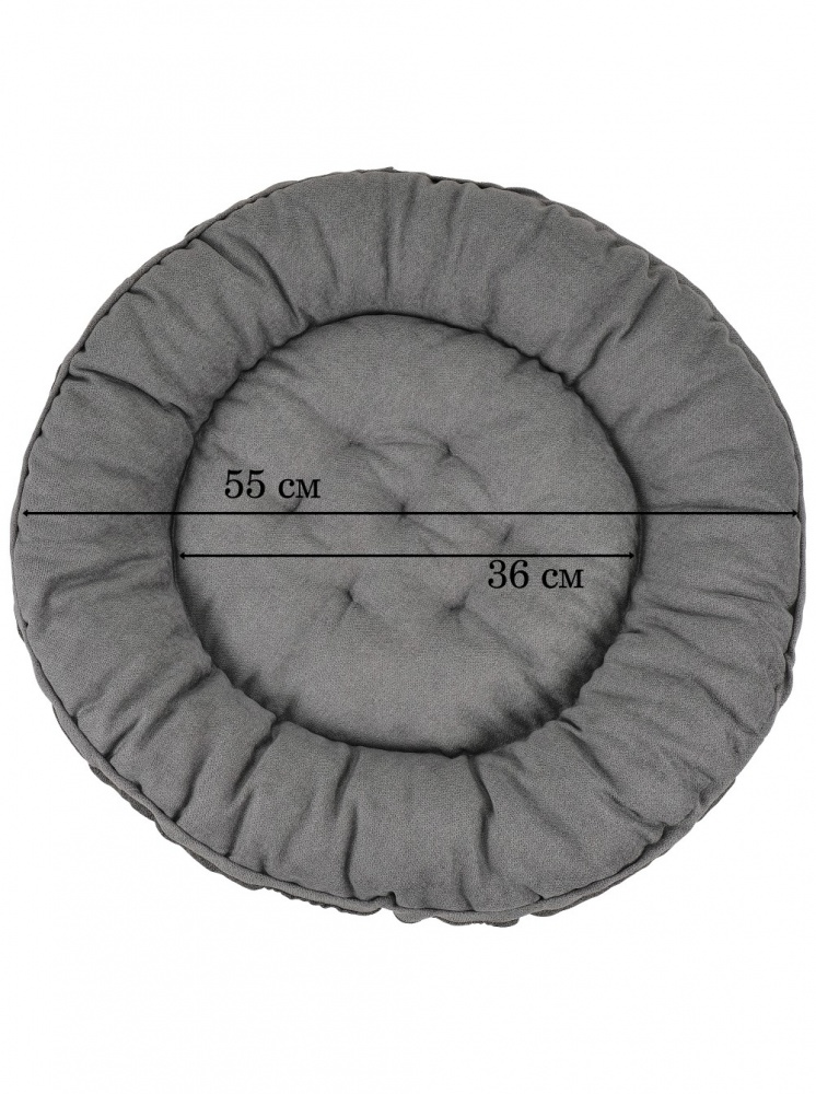 Лежак FX home НЕО сірий 56х56х10 см