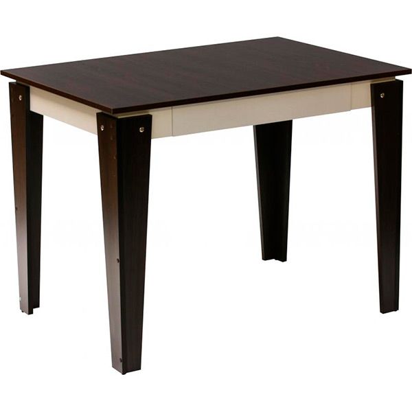 Стол обеденный Берегиня Комфорт-2 с ящиком венге/белый 