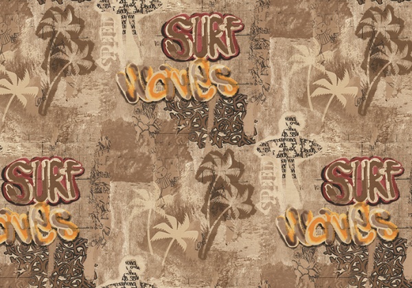 Обои виниловые горячего тиснения Vinil Граффити декор ЭШТ5-1202 1,06x10,05 м 