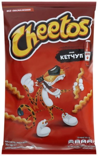 Палочки кукурузные Cheetos Кетчуп 50г 4823063122191