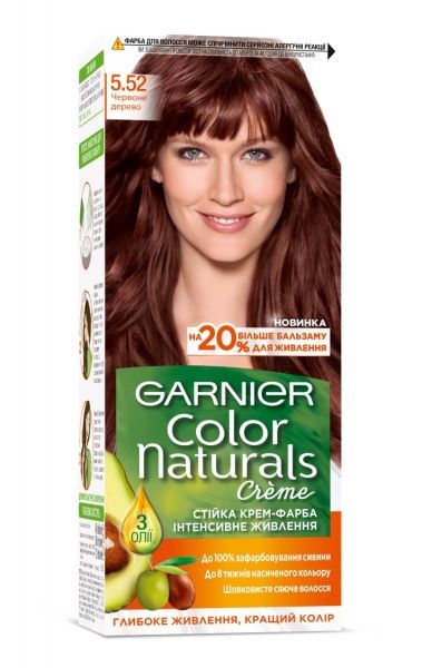 Крем-фарба для волосся Garnier Color Naturals 5.52 Червоне дерево 112 мл