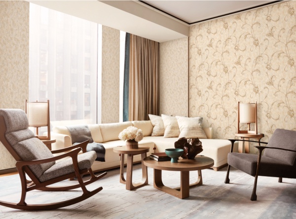 Обои виниловые на флизелиновой основе Славянские обои V.I.P Class Юла 2 3670-02 1,06x10,05 м 