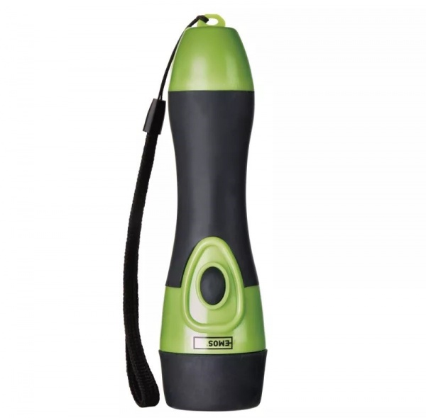 Фонарик Emos P3864 LED 25Lm 2xAA черно-зеленый