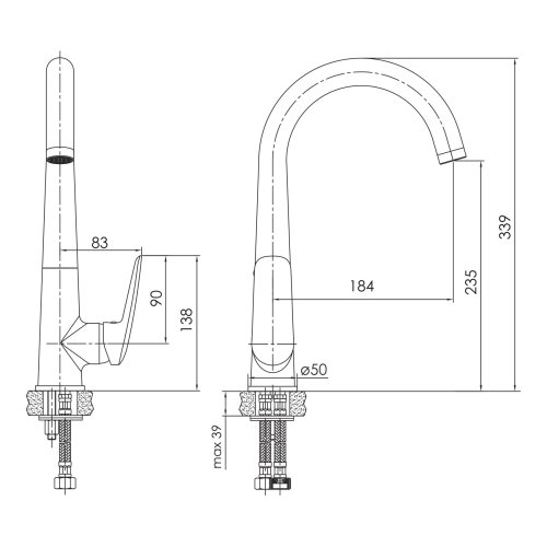 Смеситель для кухни Imprese PRAHA new f03405501AA