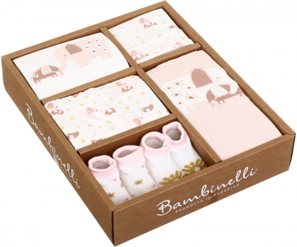 Комплект HW для дівчаток Слоники 6 предметів різнокольоровий р.50 FS158P / BKG02220