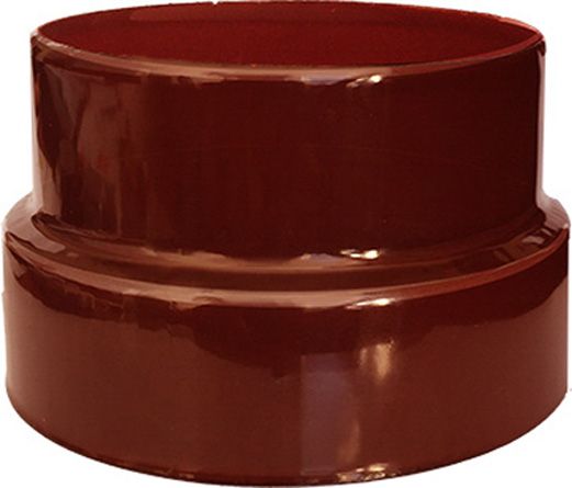 Перехідник емальований димохідний 0,8 мм сталь Ф130 мм Duval 