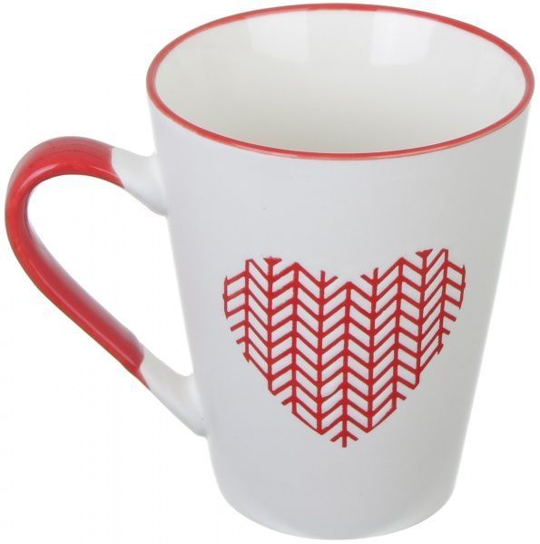 Чашка Wool Heart Red 320 мл Happy Go