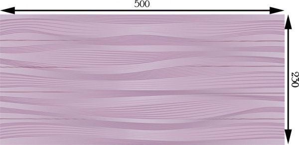 Плитка InterCerama BATIK фіолетова темна 83 052 23x50 