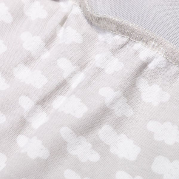 Ползунки Bambinelli Тучки р.56 белый с серым 