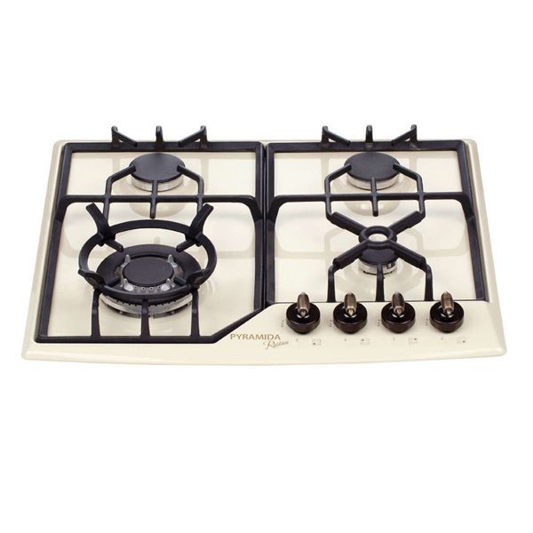 Варильна поверхня газова Pyramida PFE 641 ivory Rustico/R