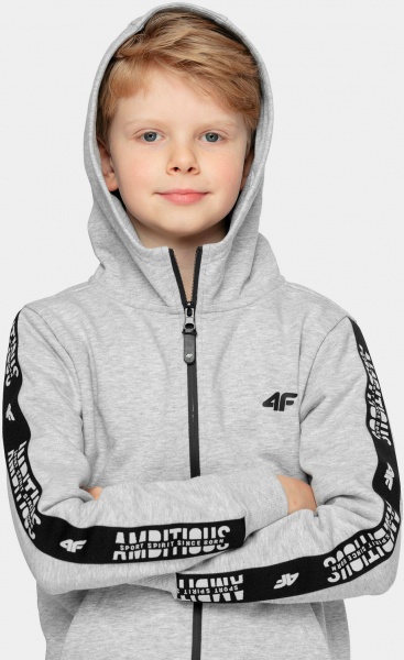 Джемпер 4F HJZ21-JBLM003A-27M р. 164 светло-серый
