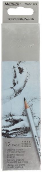 Набір олівців чорнографітних 12 штук 7000-12CB Marco