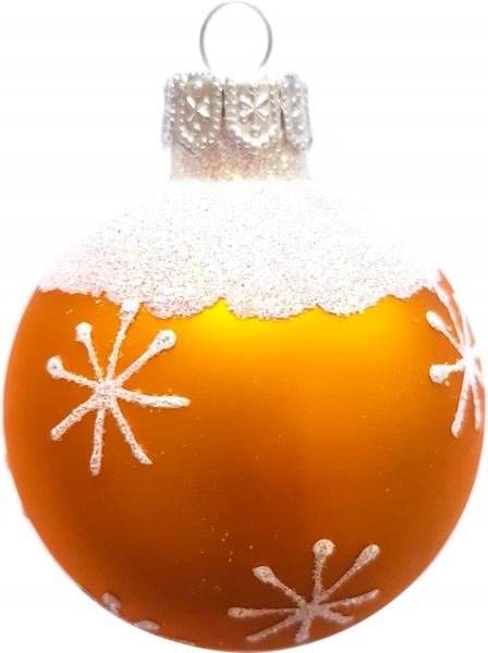 Елочная игрушка Юріта Орнамент 60 мм золотистый А60027М