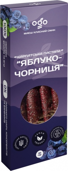 Пастила ТМ ОГО Яблоко-черника 30г