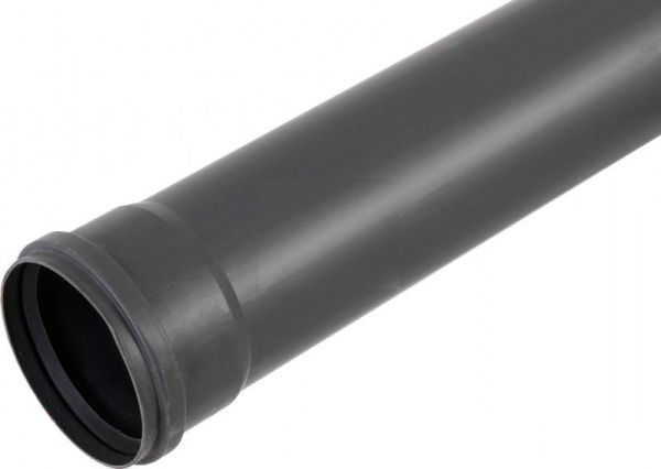 Труба с раструбом ПВХ 1,8x110x1000 мм