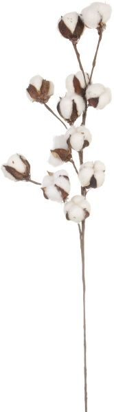 Декорація новорічна Гілка з бавовною 68 см EPI-16A3891