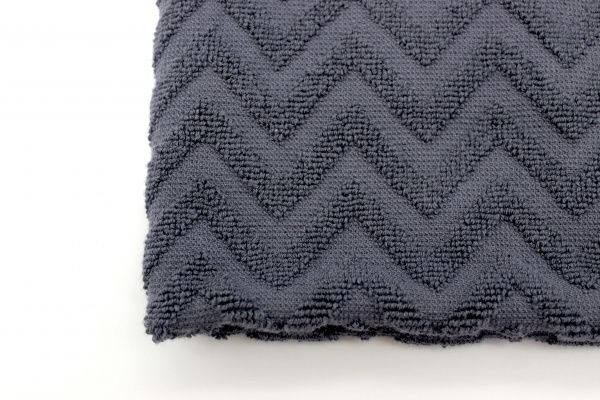 Рушник Зигзаги Ring 100x150 см графітовий Simi 