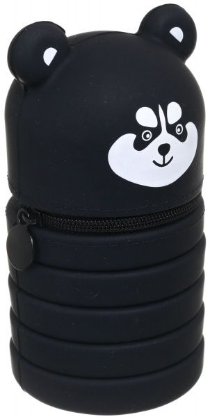 Пенал-тубус Пес 11х6,5/19х6,5 см чорний