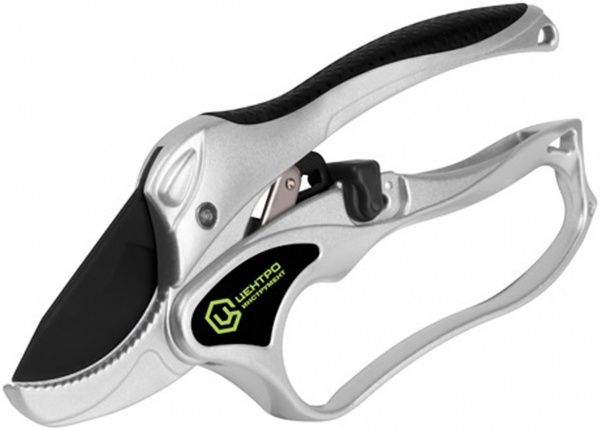 Секатор Центроинструмент з храповим механізмом 0233 