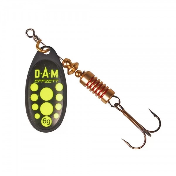 Блесна-вертушка DAM 3 г EFFZETT STANDART black yellow