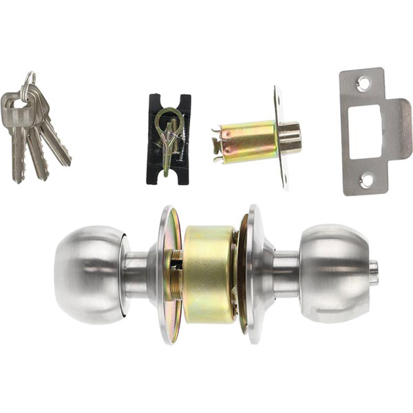 Кнобсет Bruno 587 SS ET з барабаном WC нержавіюча сталь