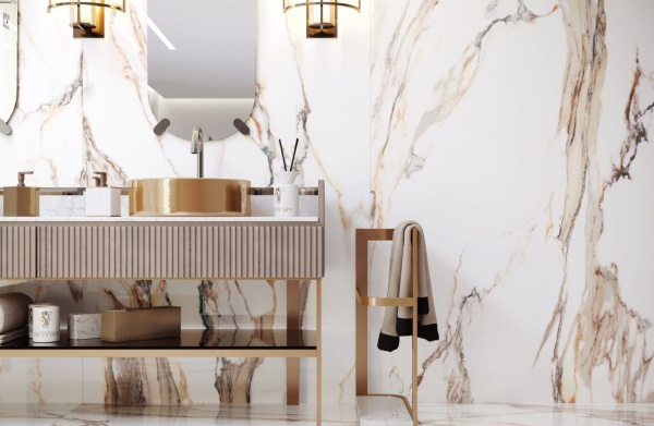 Плитка Cerrad Calacatta Gold Rect 597х597 мм 