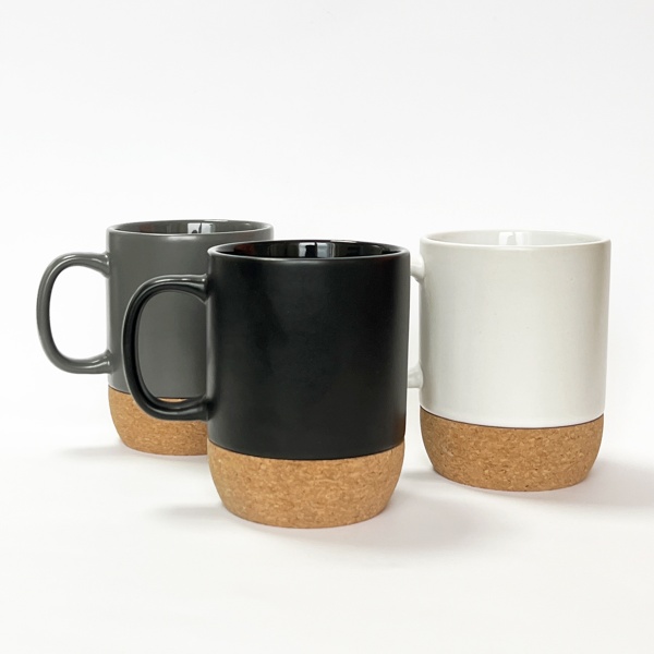 Чашка керамическая с подставкой 320 мл KP-14 WHITE