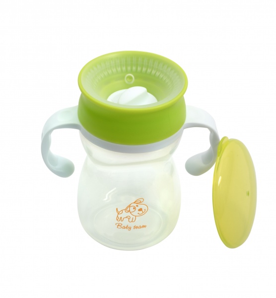 Поильник-непроливайка Baby Team 360 с ручками 300 мл 5035