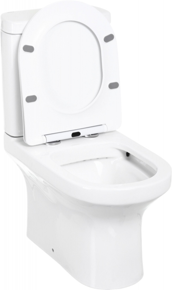 Унитаз-компакт EGO SMART NEW Rimless с сиденьем Duroplast SLIM soft-close