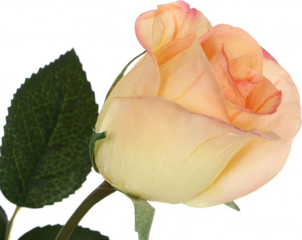 Растение искусственное Роза оранжевая 58 см 19