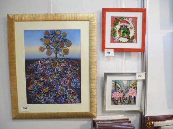 Набор для вышивания бисером на натуральном художественном холсте Денежное дерево 310x420 мм Абрис Арт