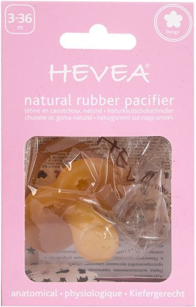 Соска-пустышка Hevea Flower ортодонтическая от 3 до 36 месяцев