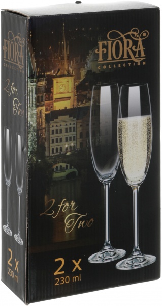Набор бокалов для шампанского 2 for 2 230 мл 2 шт. Fiora 