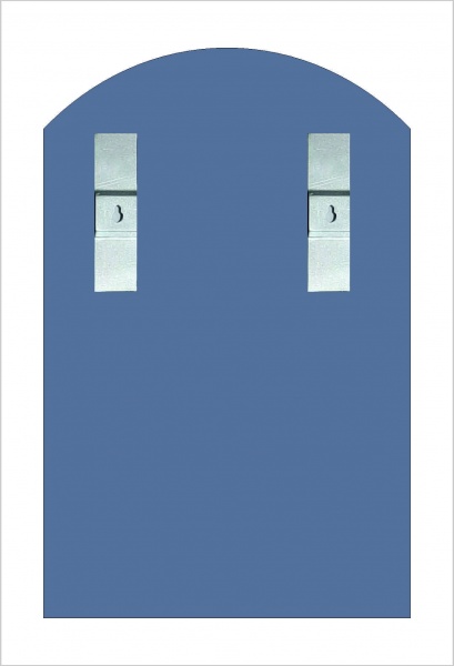 Зеркало настенное ЛАДА ГІВА 884 620х400 с полочкой бронза 