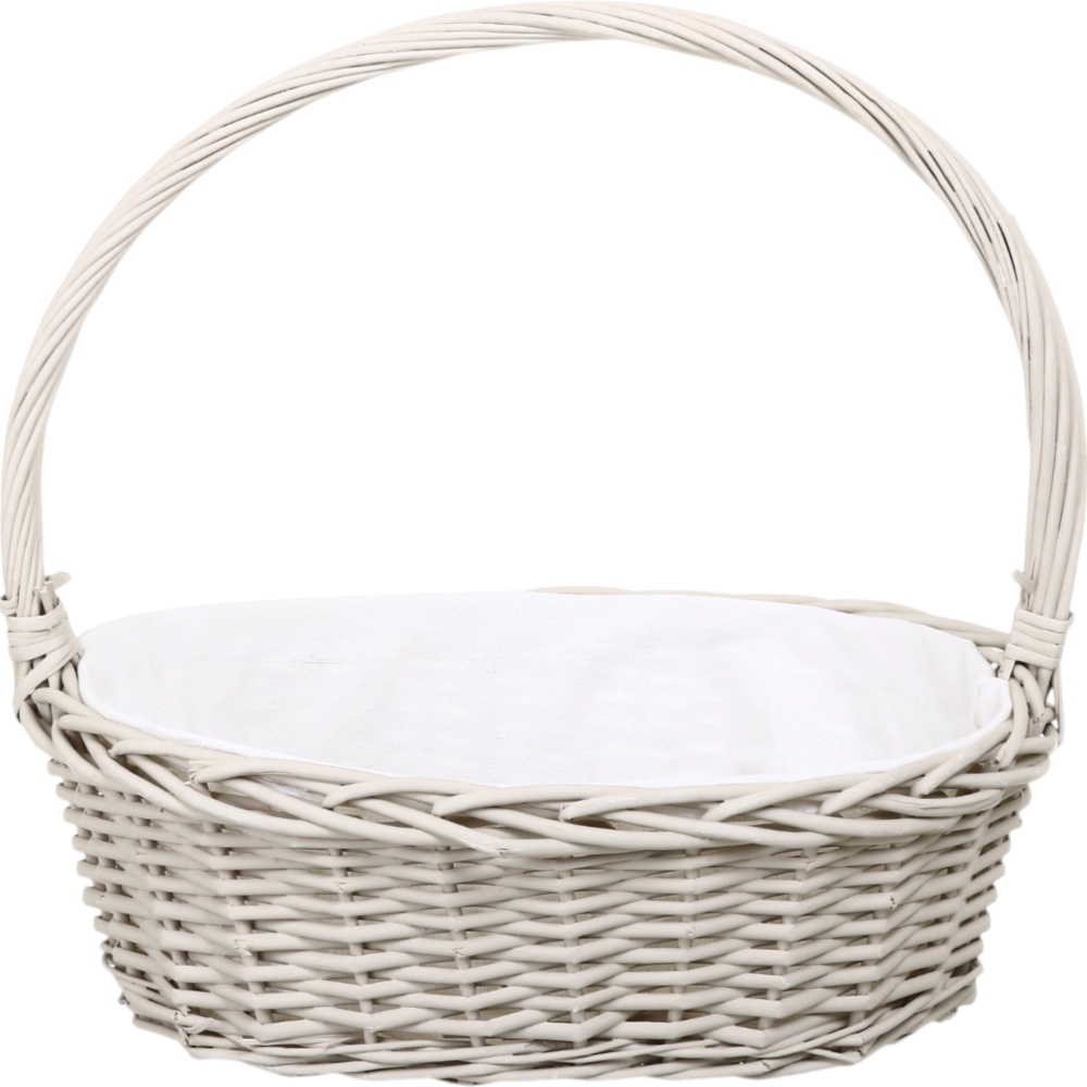 Корзинка плетеная с текстилем 46х36х16/42 см RL24-23T/1-1