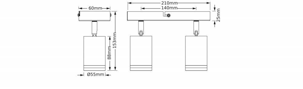 Спот Osram 2xGU10 белый LED Spot pulse 2 WT
