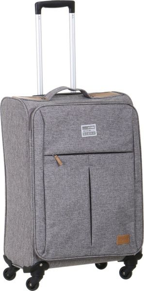Валіза сірий на колесах 35х20х53 см 