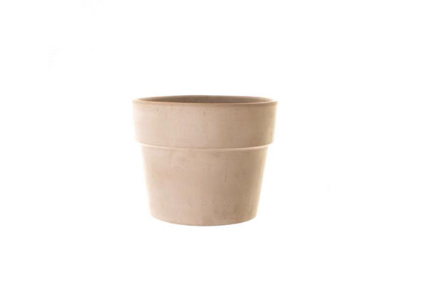 Кашпо керамічне DEROMA Перфетто круглий 1,5 л мокко 