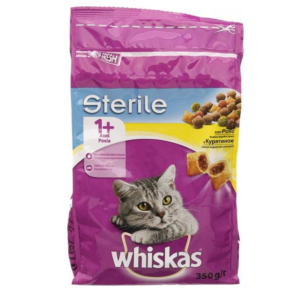 Корм Whiskas Sterile з курятиною 350 г