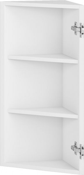 Шкаф верхний Грейд угловой (ТОП) 300x720x300 мм белый 